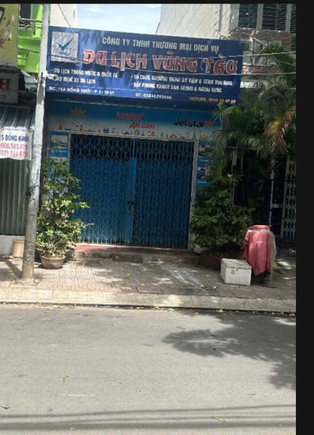 Cho thuê nhà mặt tiền đường Đồng Khởi, diện tích 90m2, diện tích sử dụng 150m2, có gác lửng.