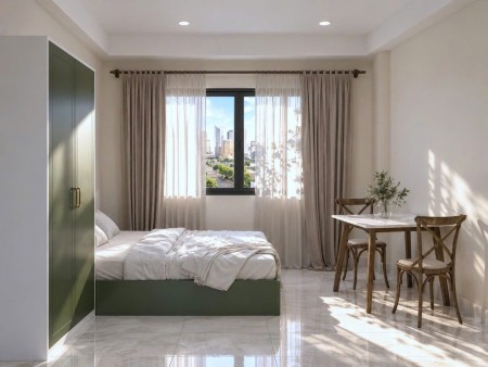 CĂN HỘ 1 PHÒNG NGỦ MỚI 100% – CÁCH MẠNG THÁNG 8