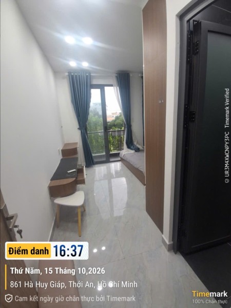 GIÁ 2.5 TRIỆU / THÁNG CHO THUÊ PHÒNG BAN CÔNG – HÀ HUY GIÁP GẦN CẦU PHÚ LONG – Q12 Địa c