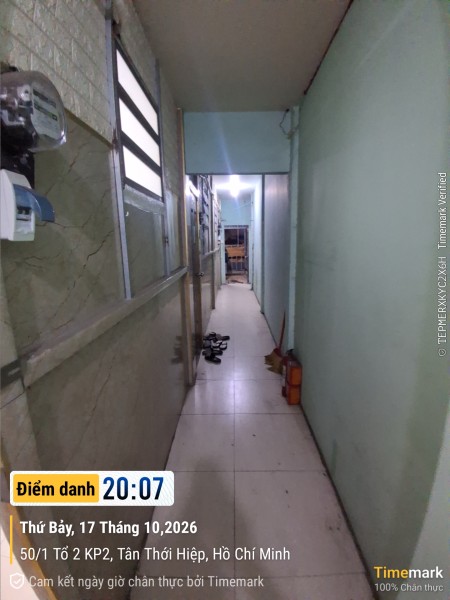 GIÁ THUÊ CHỈ 2.200.000đ/THÁNG PHÒNG CHO THUÊ – GẦN CẦU VƯỢT TÂN THỚI HIỆP Địa chỉ: Đườ