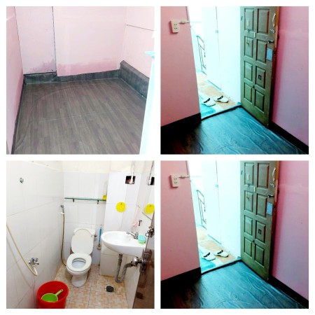 Cho Thuê Phòng Q3 lầu 4.nệm quạt tolet 1tr6