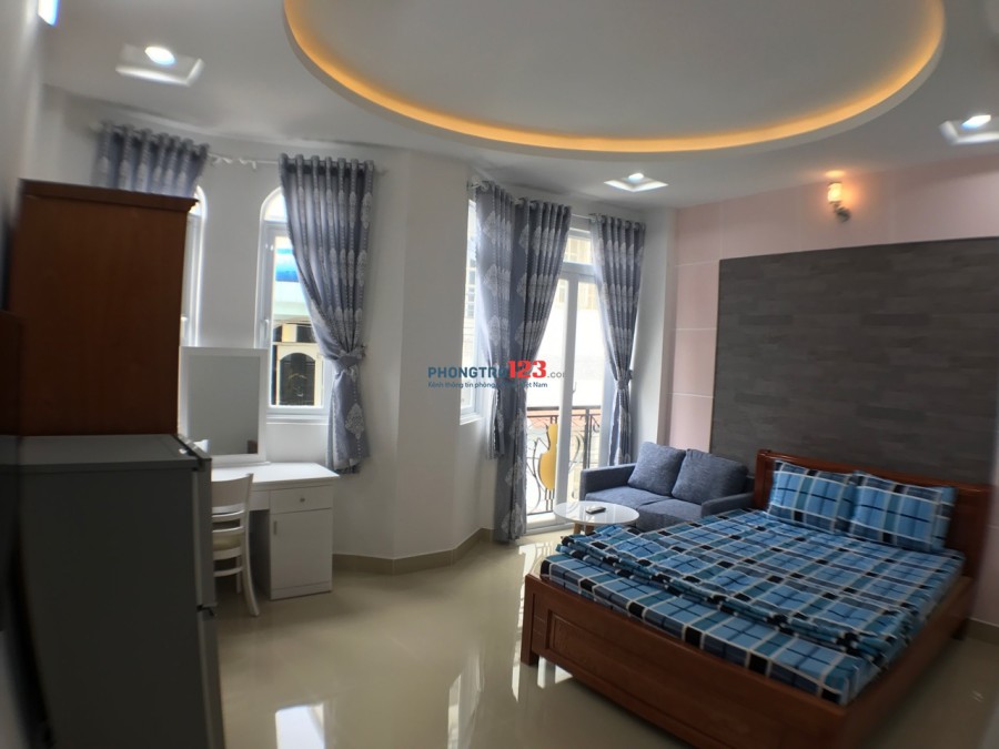 Phòng Full Nội Thất,HXH, Ban công, DT 25m2, Giá 6,5tr, Free: Để xe, Wifi, Cáp, Rác, phí an ninh ở Q. Phú Nhuận
