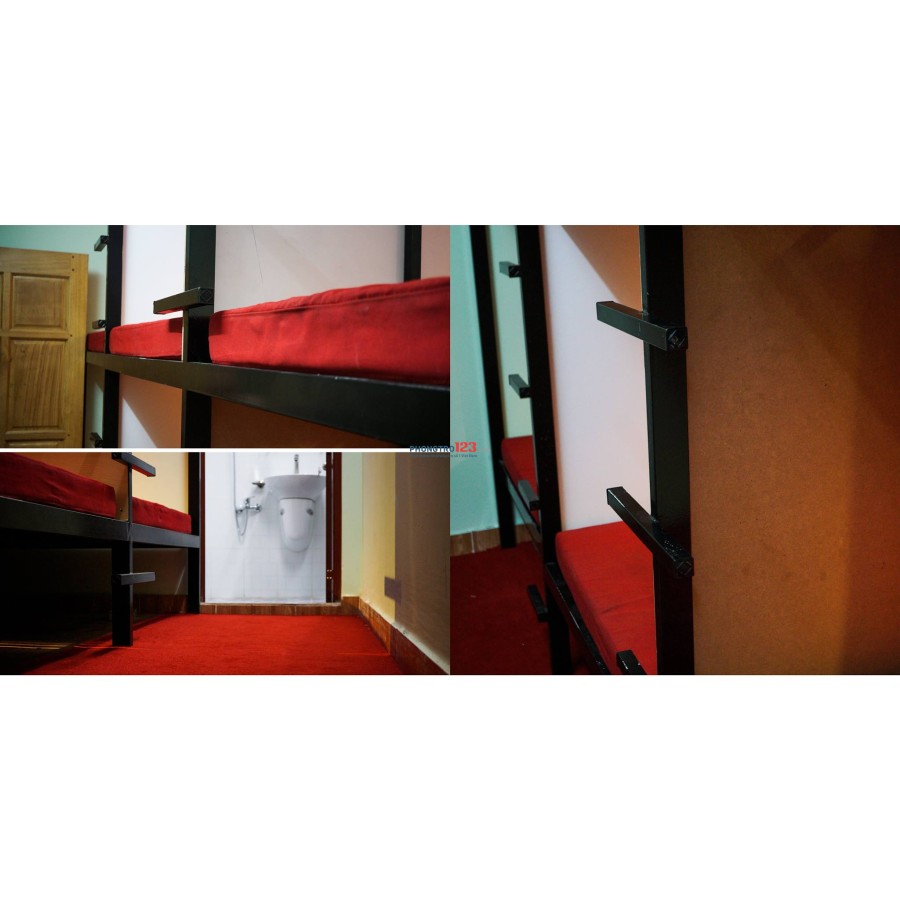 KTX giường tầng tiêu chuẩn cơ sở Châu Âu (Gần Hutech, Giao Thông Vận Tải, UEF, Hồng Bàng, IUH, ĐH MỞ v.v)