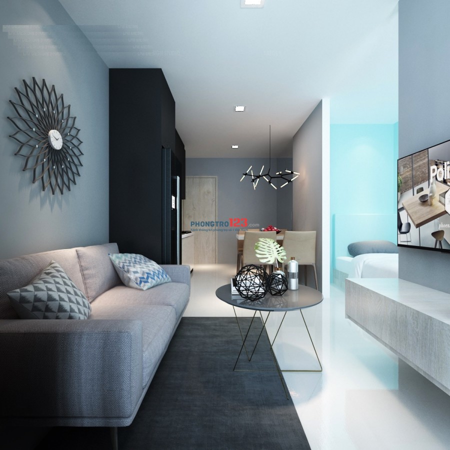 Cho thuê căn hộ cao cấp đường Cộng Hòa diện tích 40 m2, đầy đủ tiện nghi mới 100%