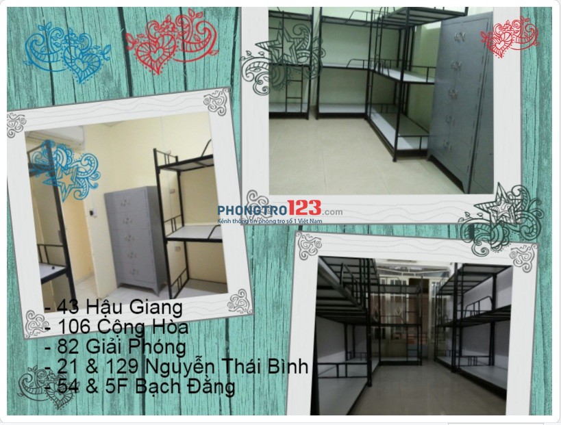 Phòng trọ Q.Tân Bình 42m² có máy lạnh, wifi 450k