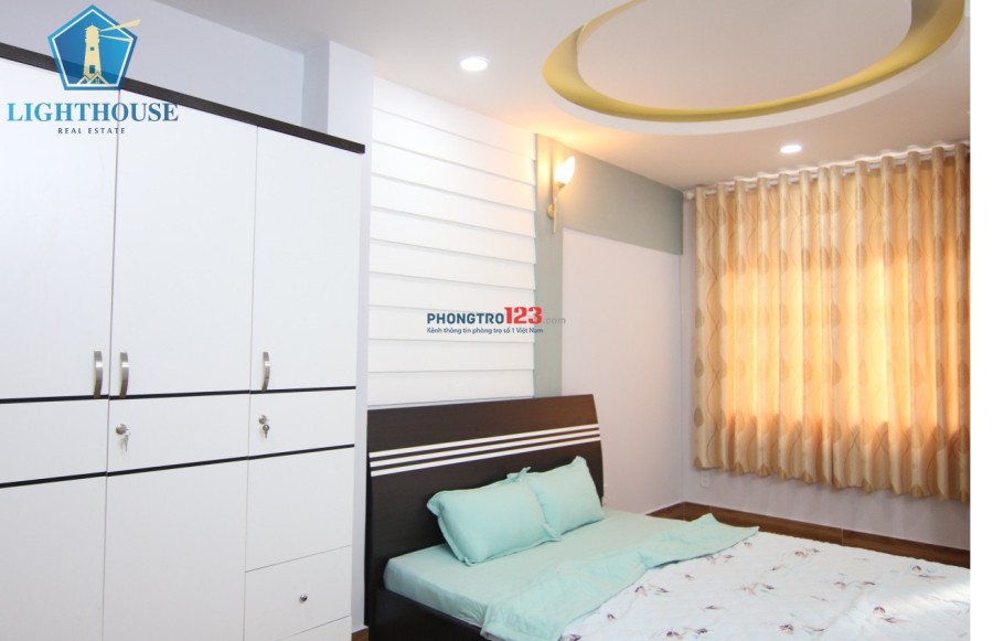 Cho thuê căn hộ tiện nghi full nội thất gần E-Town Quận Tân Bình, đường Ngô Bệ