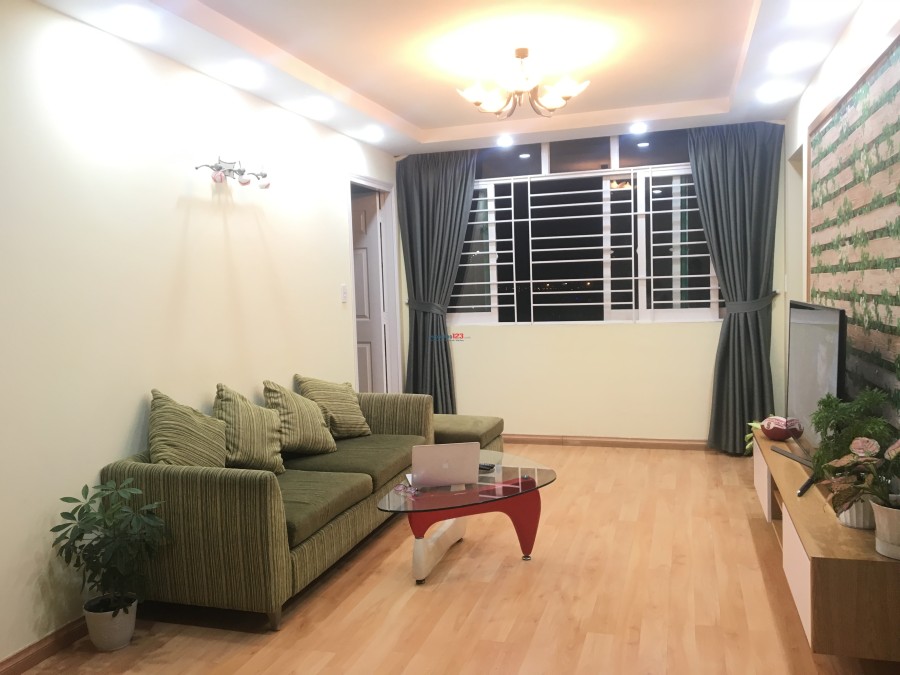 Cho thuê căn hộ 2PN rộng 70m2 trung tâm quận Bình Thạnh
