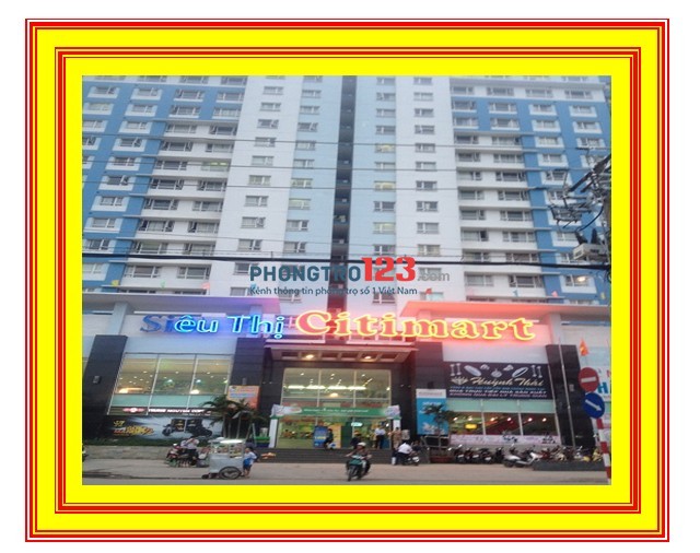 Cho thuê phòng đẹp,bên cạnh siêu thị Co.op Max Chu Văn An, cao cấp, an ninh, 2 phòng ngũ, bếp,ban công