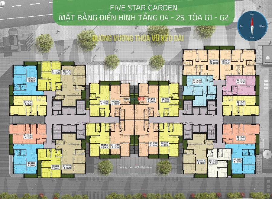 Cần bán hoặc cho thuê lâu dài căn 84m2 chung cư Five Star Kim Giang