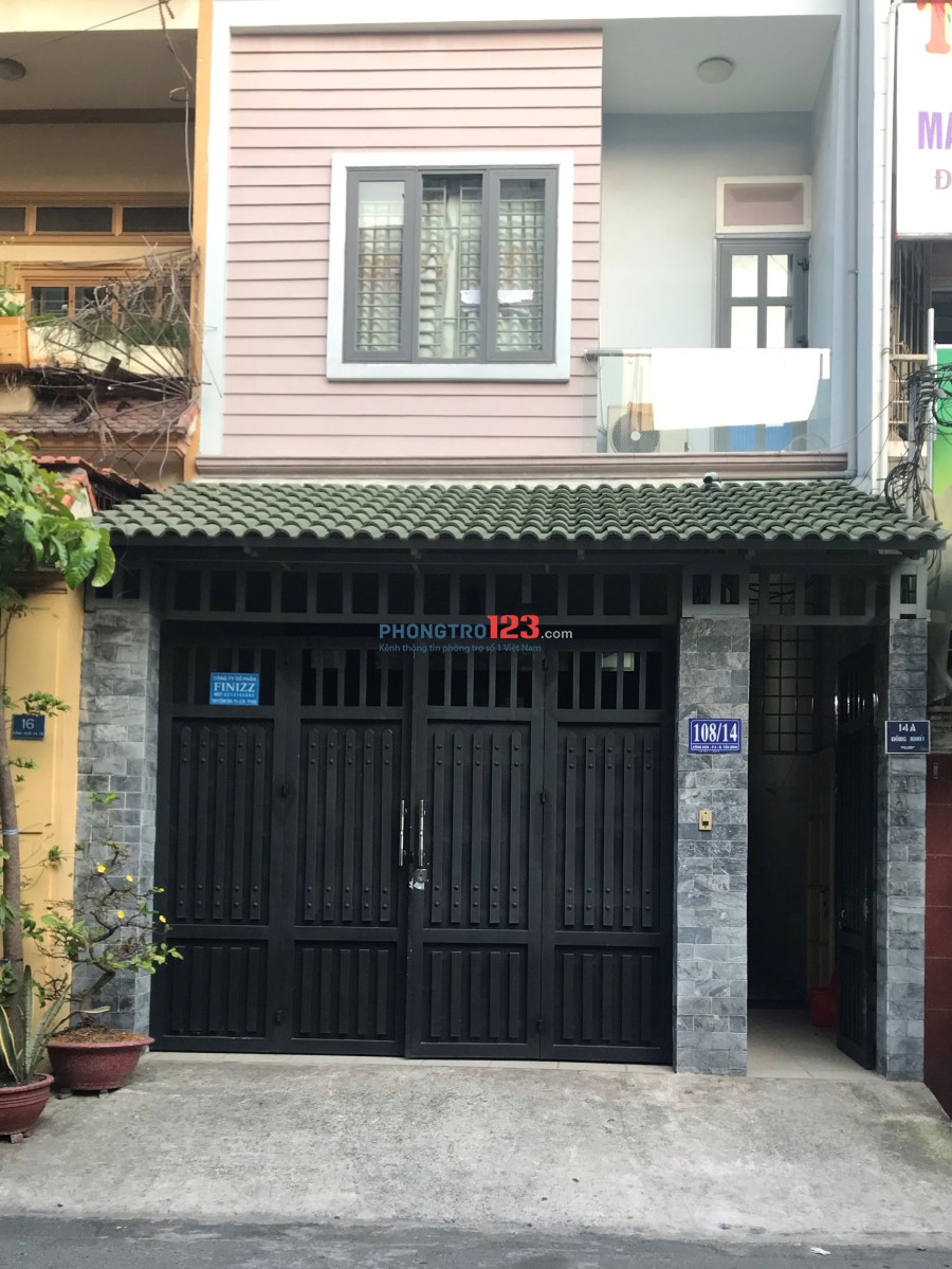 Nhà cho thuê 108/14 Cộng Hòa - gần công viên Hoàng Văn Thụ
