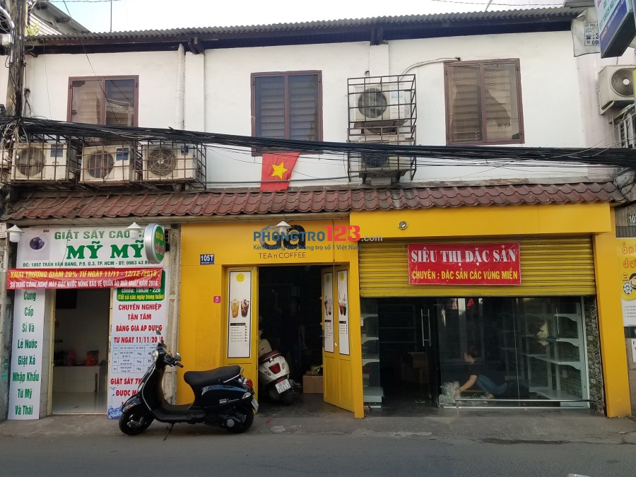 Cho thuê phòng trọ mặt tiền Trần Văn Đang, Quận 3, ga Sài Gòn