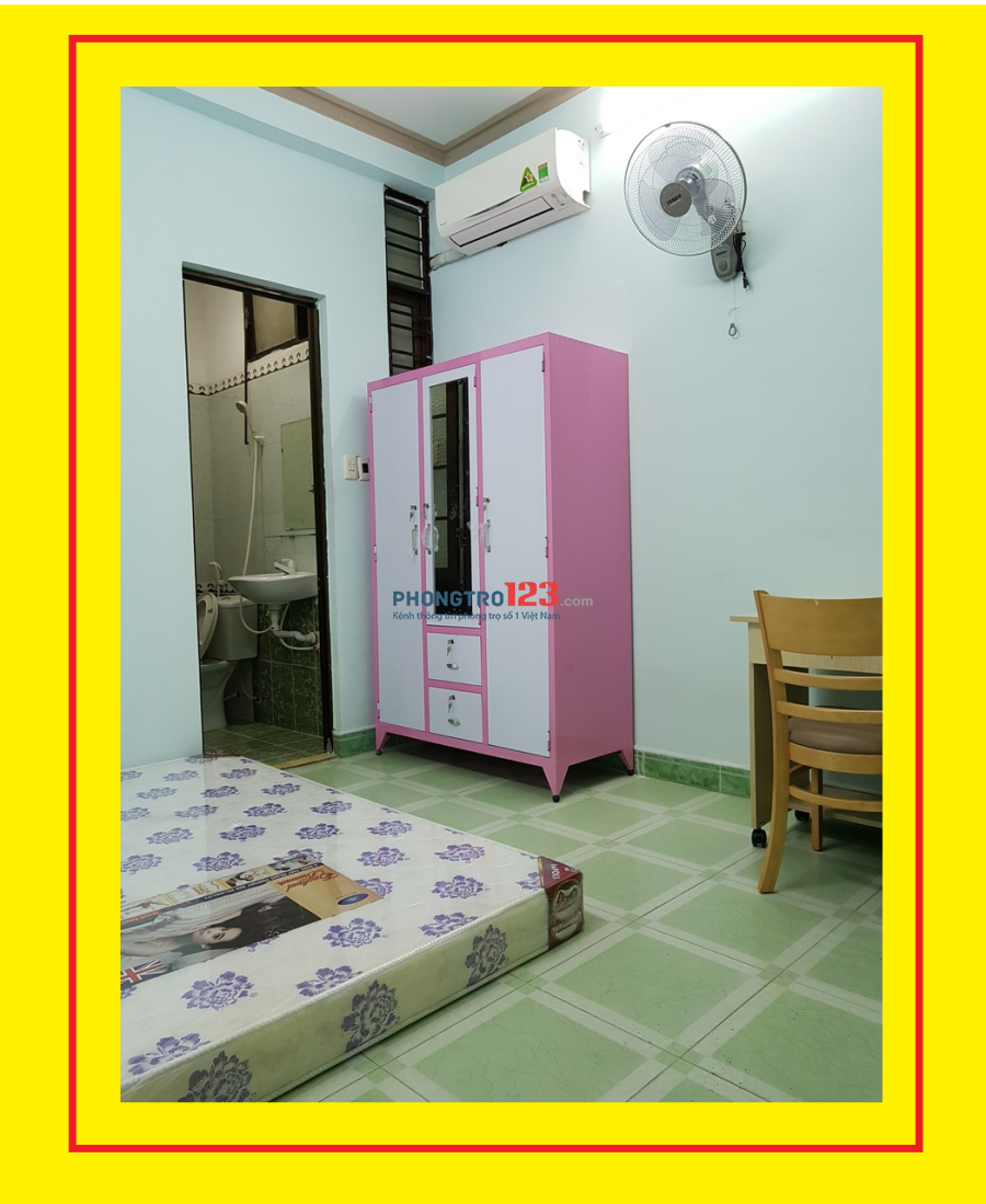 Phòng gần ĐH Công Nghiệp và Văn Lang đủ tiện nghi, giờ tự do. Giá 2tr8