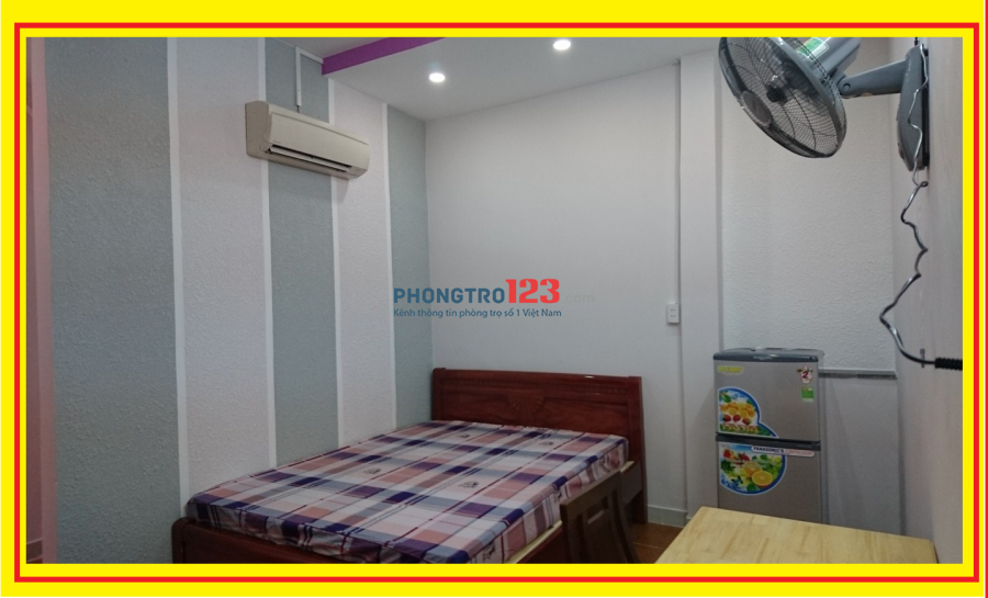 Phòng đẹp, đủ tiện nghi, gần cầu Bình Lợi, giờ tự do. Giá chỉ 3tr5