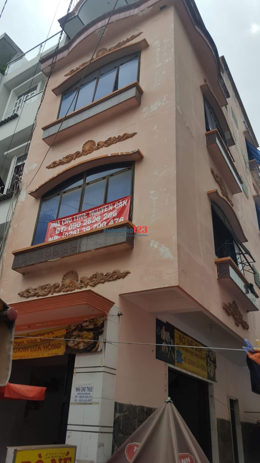 Cho thuê nhà nguyên căn quận 1, phường Cầu Kho