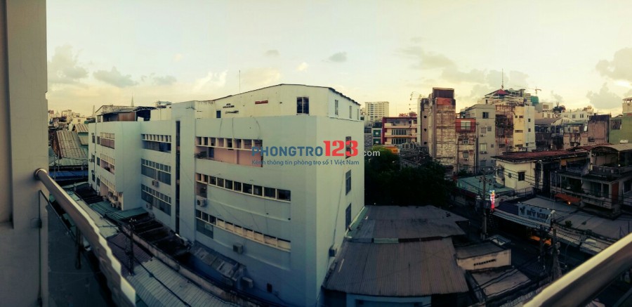 Cho thuê phòng Quận 1, P.Tân Định, Full nội thất, Free nước net cáp, thang máy ban công , gần chợ , giờ tự do