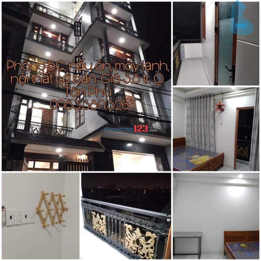 Phòng trọ full nội thất có thang máy có bếp nấu ăn- Tân Phú- Nguyễn Quý Ánh