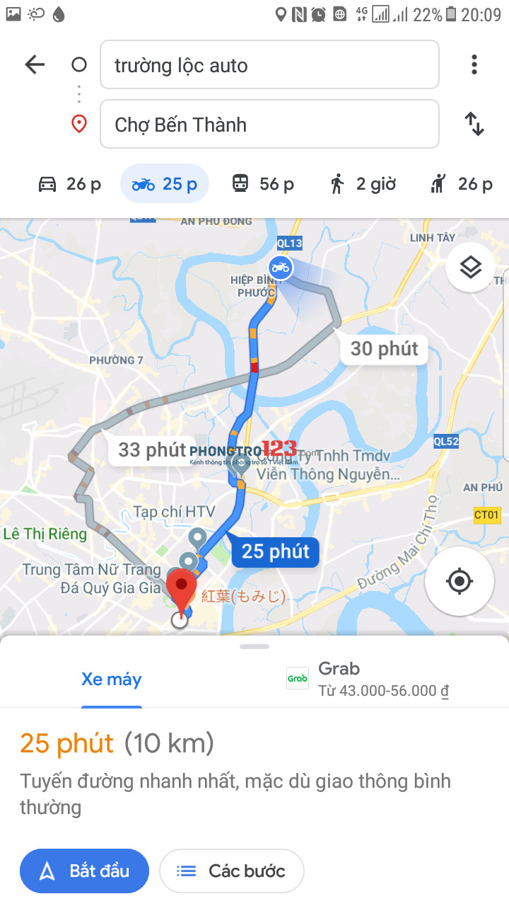 Phọng trọ Full nội thất gần đường Hiệp Bình-Thủ Đức