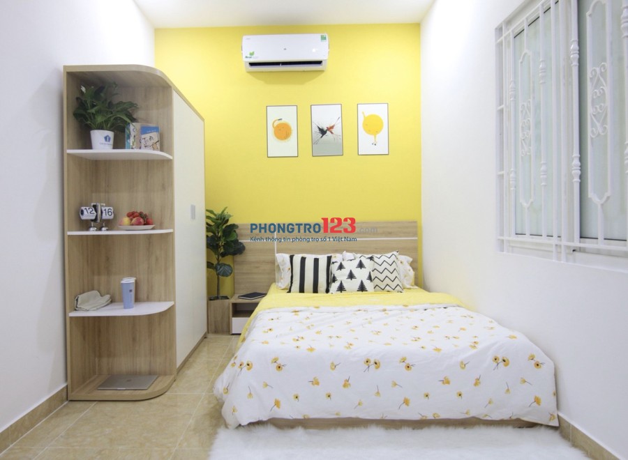 Cho thuê căn hộ đầy đủ tiện nghi mới 100% ở Bành Văn Trân, Tân Bình. Gần Ngã tư 7 Hiền