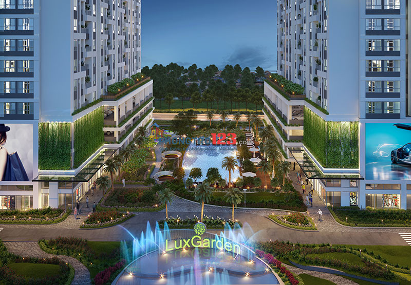 Cho thuê CH Luxgarden Quận 7, 2PN, 2WC 64m2 full nội thất trang thiết bị