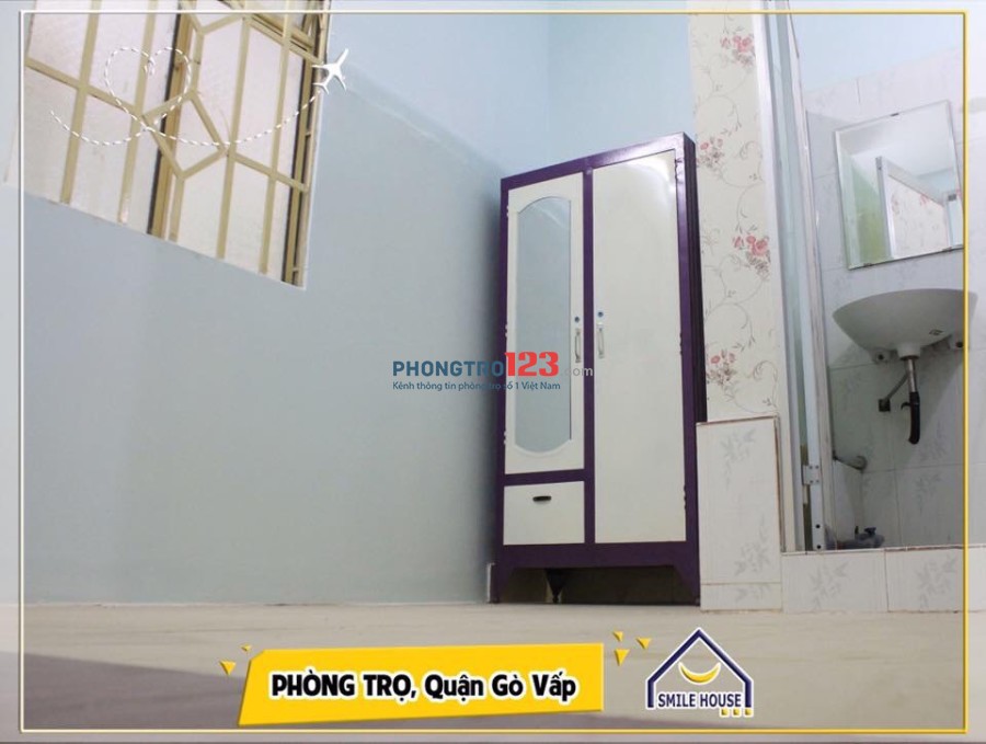 Cho thuê phòng trọ giá siêu rẻ chỉ 2tr6/th 209 Cây Trâm, P.8, Gò Vấp free máy giặt, wifi, vs gần cv Làng Hoa