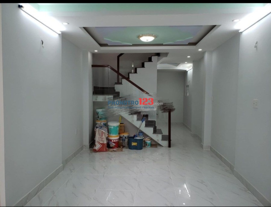 Cho thuê nhà mới sạch đẹp hẻm xe hơi 1 lầu 80m2 tại Hẻm 536 Âu Cơ, Q.Tân Bình