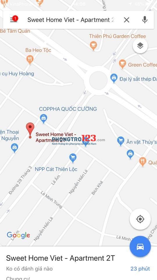 Cho thuê căn hộ cao cấp: Sweethome Viet - Apartment