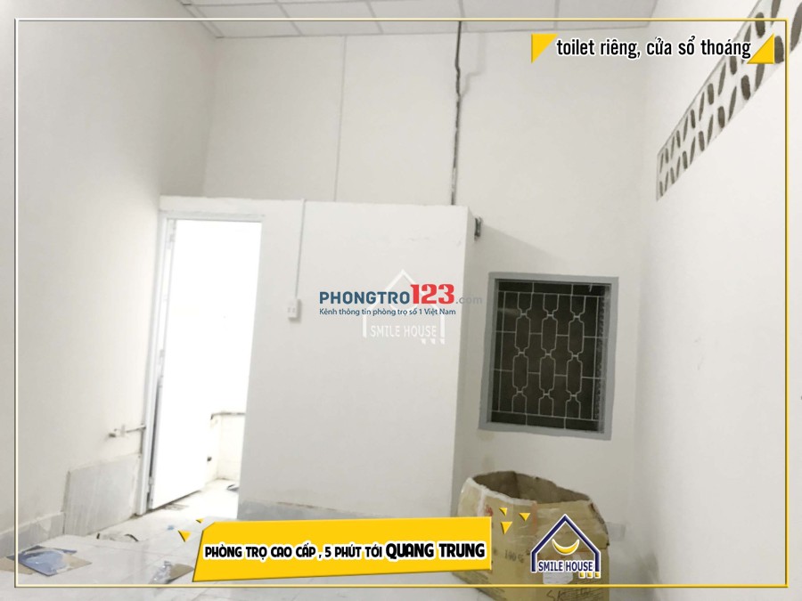 Phòng trọ quận Gò Vấp, 20m2 mới xây 656/54 Quang Trung, P.11 - có máy lạnh, tủ gỗ