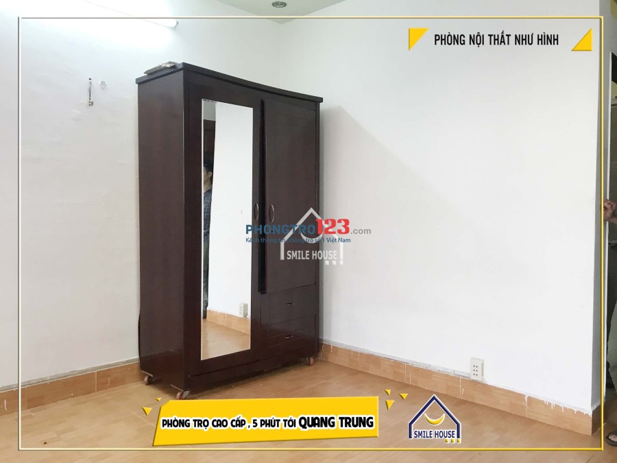 Cho thuê phòng trọ 20m2 đầy đủ nội thất an ninh, yên tĩnh, giá rẻ 54 đường 21, P.8, Gò Vấp