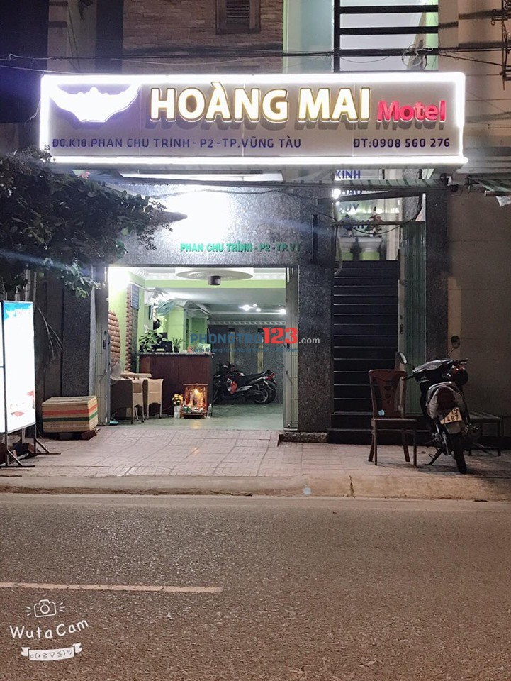 Cho thuê phòng khách sạn - hotel Hoàng Mai - K18 Phan Chu Trinh, P.2, Vũng Tàu (Bãi Sau)