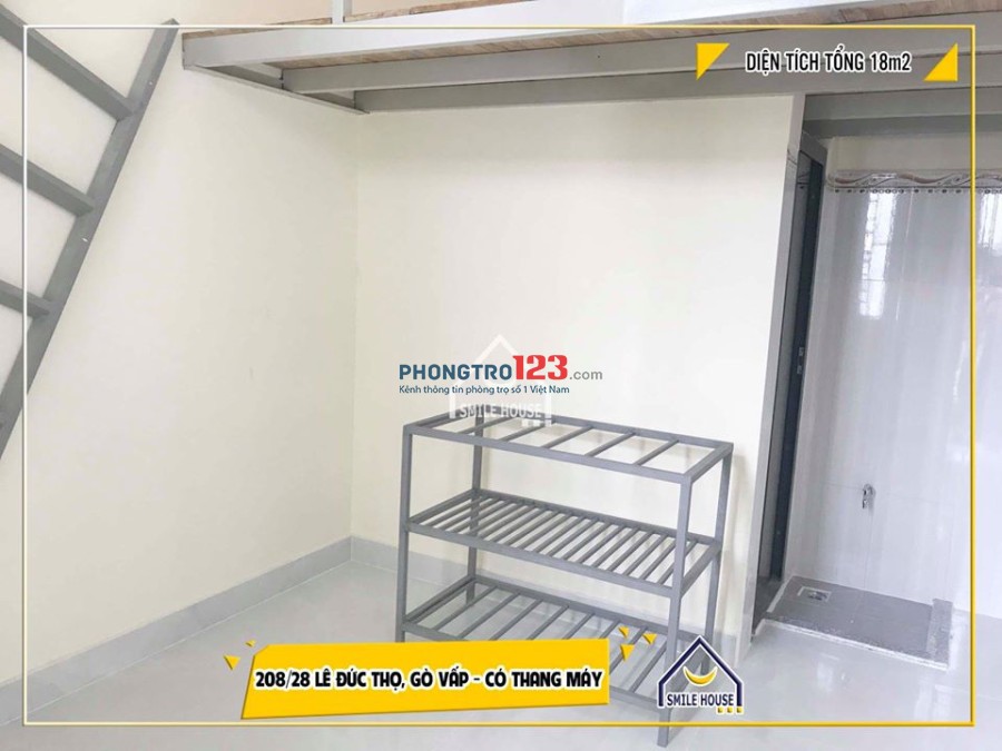 Cho thuê phòng trọ mới xây có gác giá rẻ 208 Lê Đức Thọ, P.6, Gò Vấp