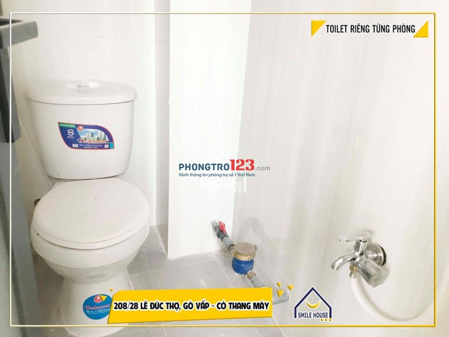 Cho thuê phòng trọ mới xây có gác giá rẻ 208 Lê Đức Thọ, P.6, Gò Vấp