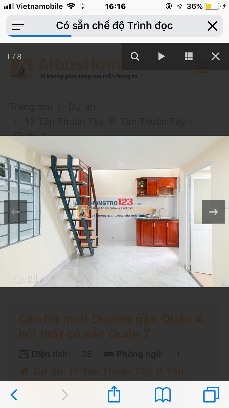 Phòng trọ cao cấp full nội thất Quận 7