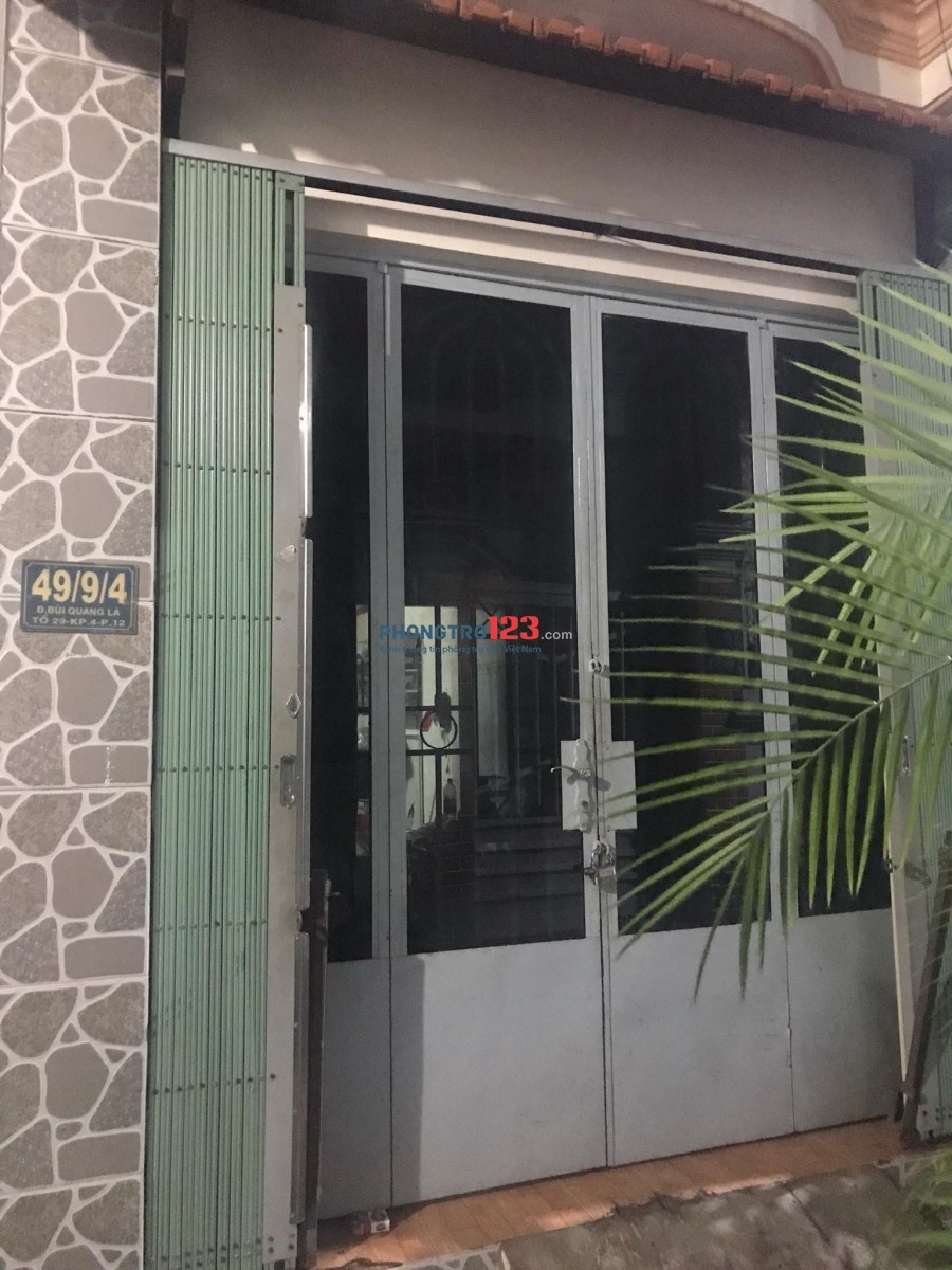 NHÀ CHO THUÊ NGUYÊN CĂN ĐƯỜNG BÙI QUANG LÀ