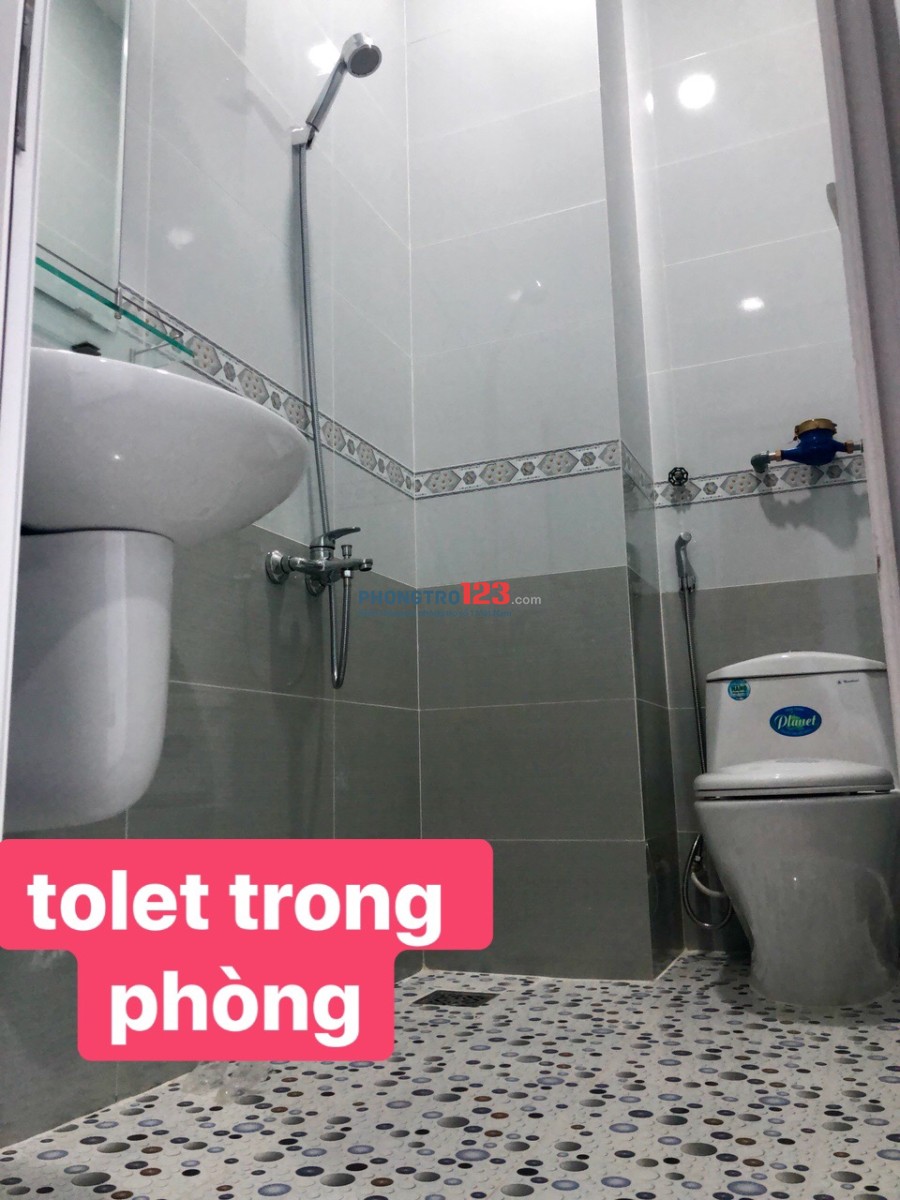 Cho thuê phòng trọ mới xây tại Bình Thạnh