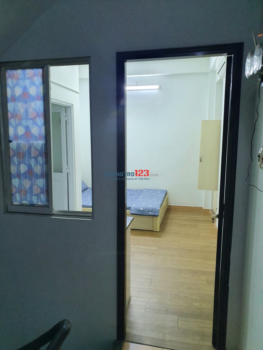 Phòng trọ 20m2 Nguyễn Sơn Hà, Q3 + Cửa sổ + full nội thất + bếp riêng từng phòng