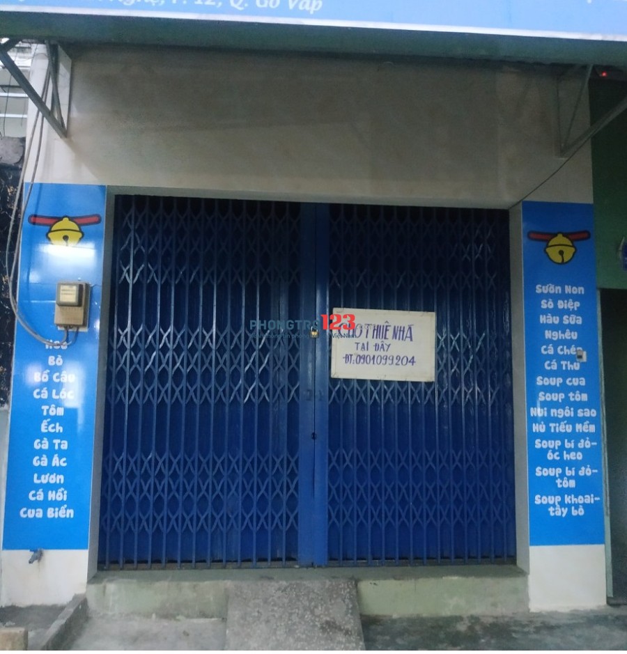 Cho Thuê nhà mặt tiền đường Huỳnh Văn Nghệ