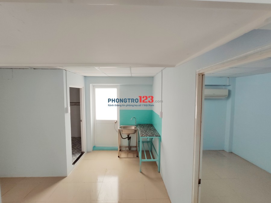 Căn hộ mini 2pn, 1pk, pb rộng 65m2, full máy lạnh