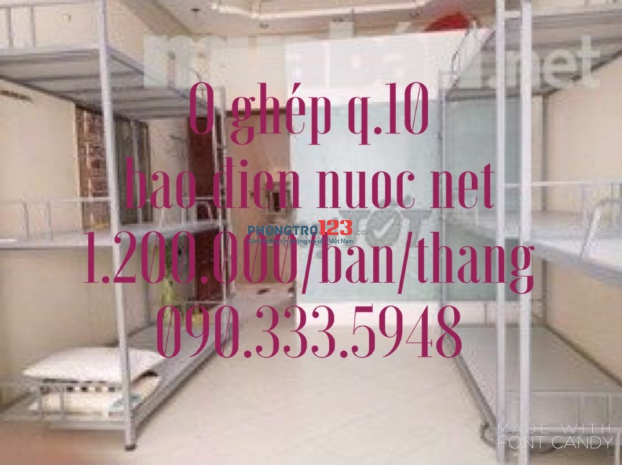 Ở ghép full tiện nghi trung tâm quận 10