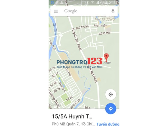 Nhà nhỏ 1 lầu Huỳnh Tấn Phát, Quận 7 - gần Phú Mỹ Hưng