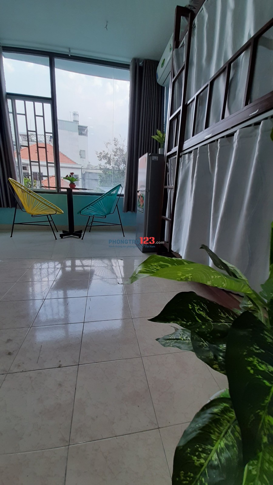 Phòng cho thuê ngay ĐH Văn Lang, full nội thất, có bảo vệ 24/24
