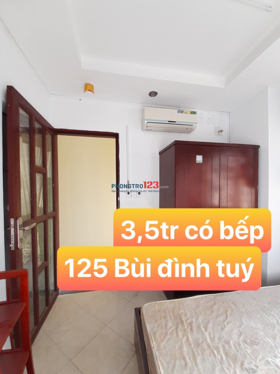 Nhanh tay lên còn 2p 3,5tr số 125/16 bùi đình tuý funl nội thất có cửa sổ thoáng mát đẹp