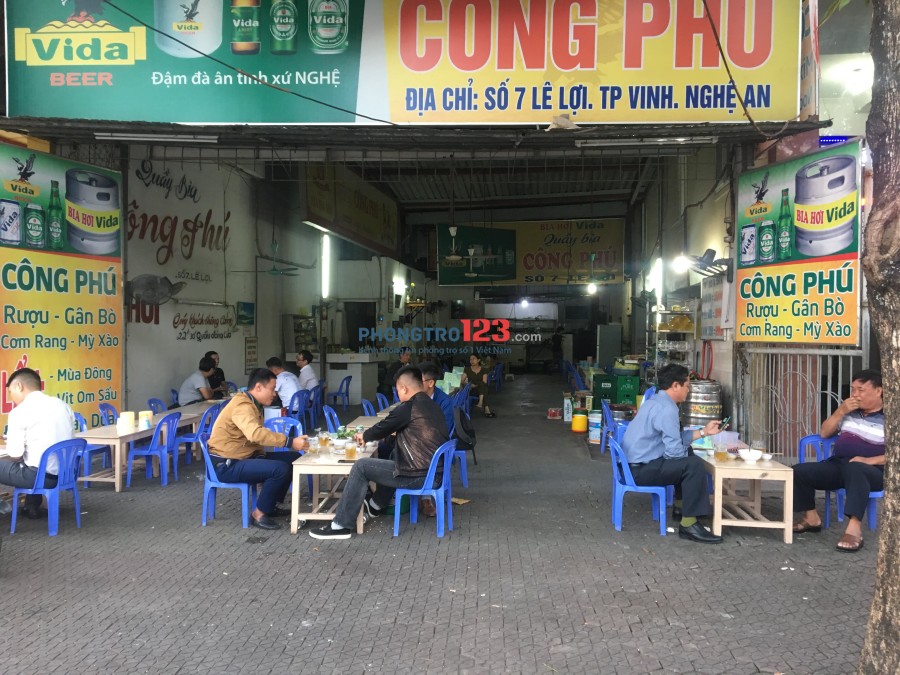 Cho thuê mặt bằng kinh doanh 350m2 trung tâm TP Vinh, Nghệ An