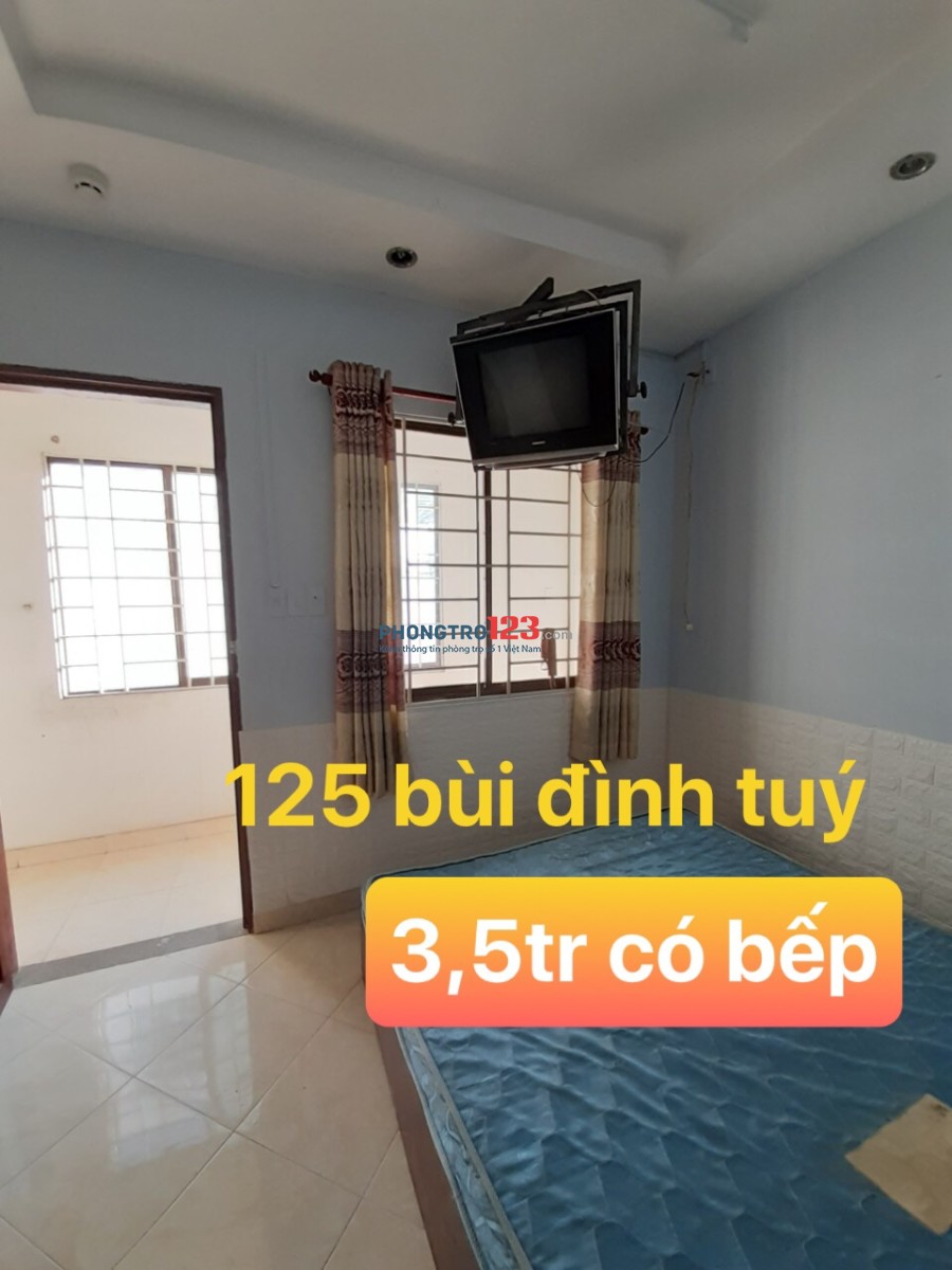 Nhanh tay lên còn 2p 3,5tr số 125/16 bùi đình tuý funl nội thất có cửa sổ thoáng mát đẹp