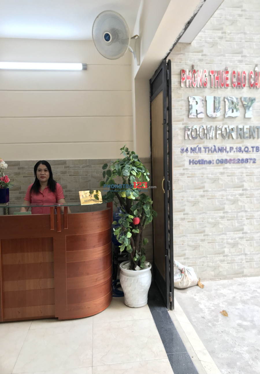 Phòng thuê căn hộ cao cấp giảm giá, mặt tiền đường Núi Thành, gần Etown Cộng Hòa, gần bệnh viện Mỹ Đức