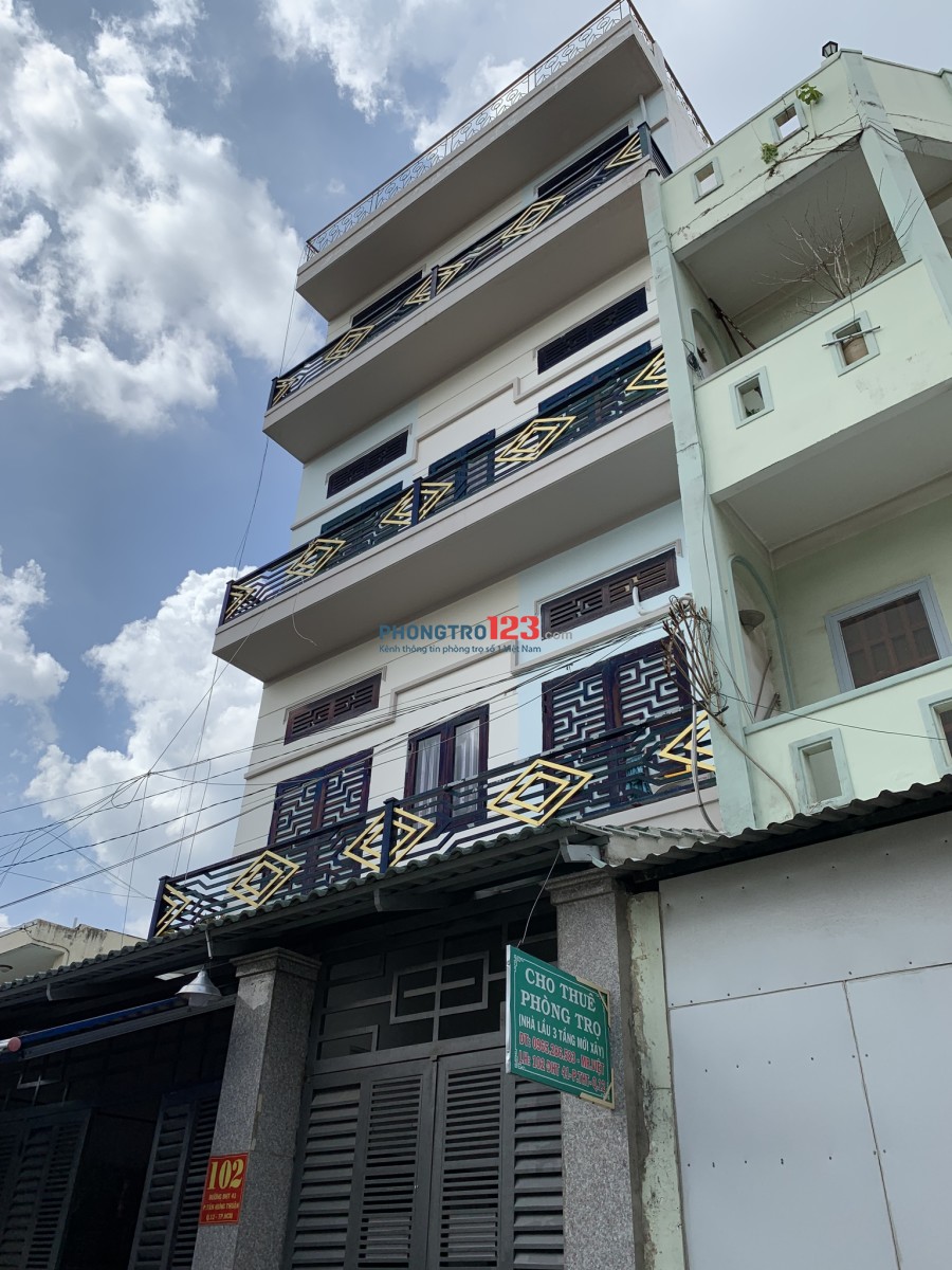 Cho thuê phòng trọ tại phường Tân Hưng Thuận – Q12