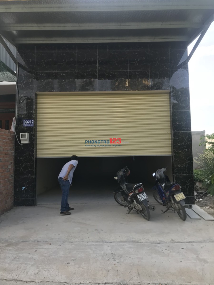 Cho thuê 100m2 nhà mới xây làm nhà xưởng tại TX25, P.Thạnh Xuân, Q.12. Giá 8tr/tháng