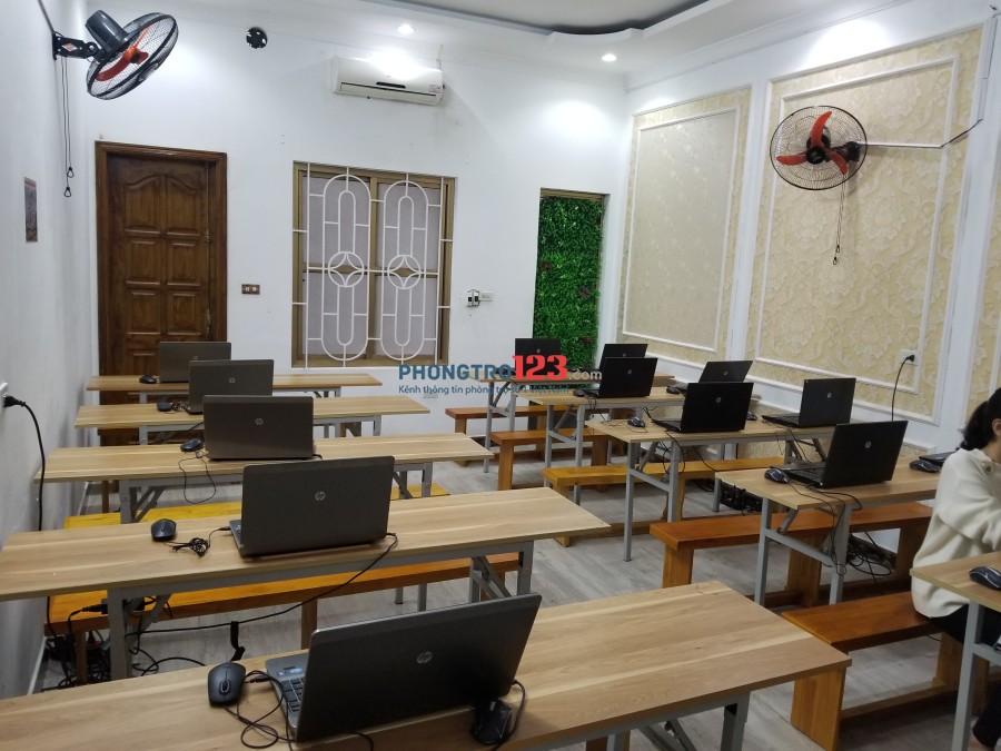 Cho thuê phòng dạy học mới xây mặt đường Quán Nam (gần 3 trường đại học)