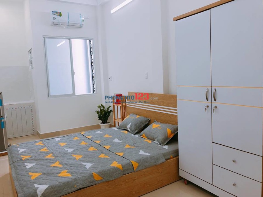 PHÒNG TIỆN NGHI GẦN BV UNG BƯỚU, NGÃ TƯ LÊ QUANG ĐỊNH, NƠ TRANG LONG GIẢM 1TR GIÁ THUÊ THÁNG 5