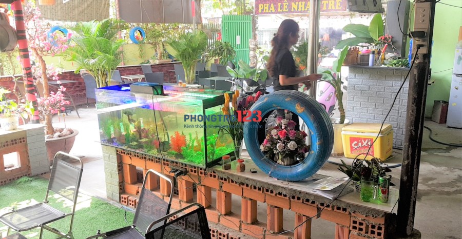 Sang quán Cafe 250m2 võng Q.12, 160 triệu, mặt bằng 7 triệu/tháng, đông khách, khu công nhân, hợp