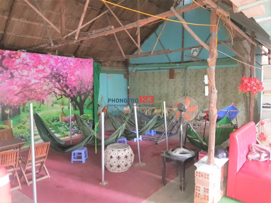 Sang quán Cafe 250m2 võng Q.12, 160 triệu, mặt bằng 7 triệu/tháng, đông khách, khu công nhân, hợp